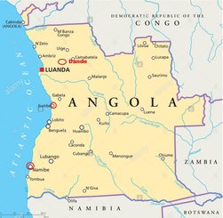 Mapa de Angola 